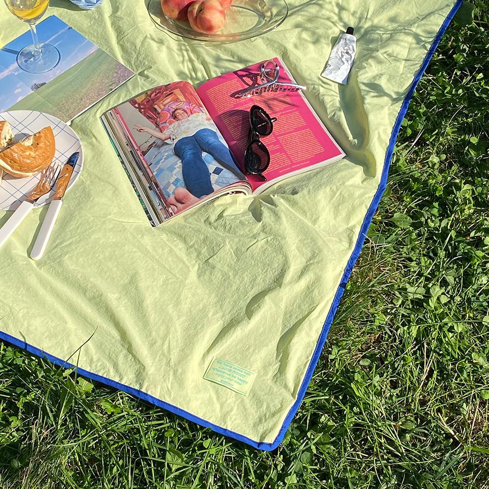 스튜디홈 라인 컬러 피크닉 매트 나일론 양면 방수 발수 원단 2인용 4인용 [자체 제작] : 스튜디홈
