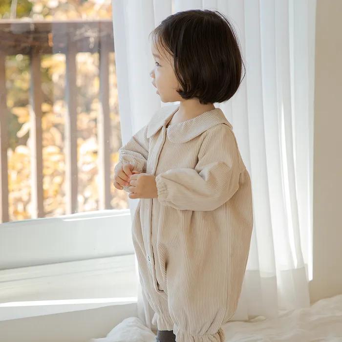 우리 아가는 오늘 귀요미하고 따스해 - 골덴 베이비 바디슈트