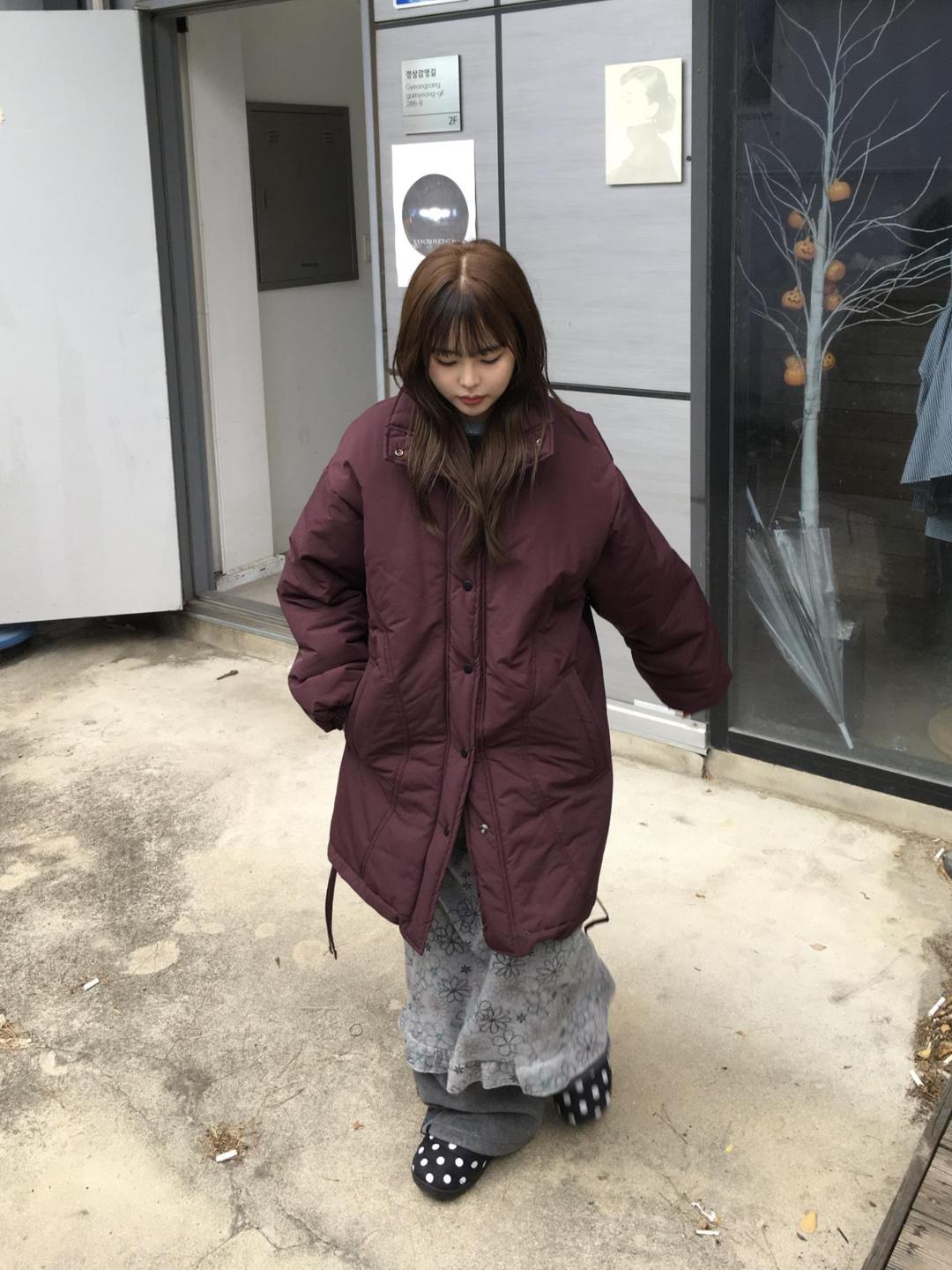 소브 (2 color) 빈티지 하프 야상패딩