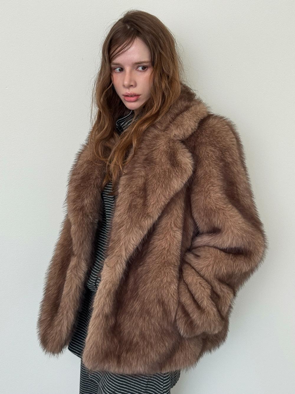 렉스 페이크퍼 자켓