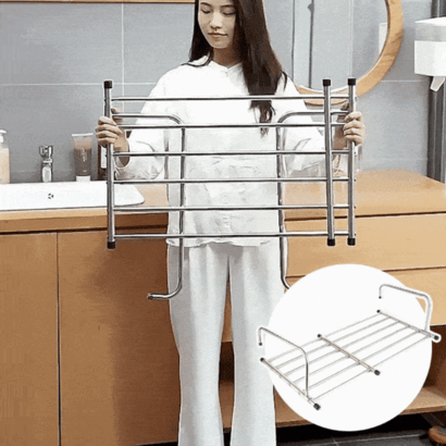 길이조절 창틀 빨래건조대