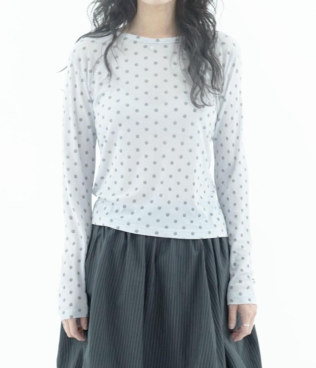 피에브레 [fiebre] dot jersey top