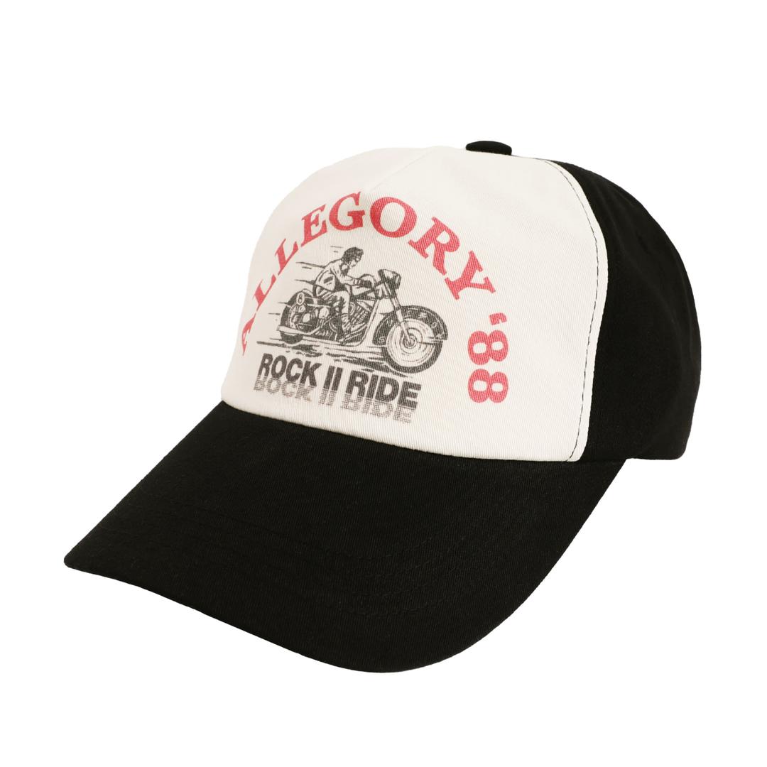 Allegory '88 ball cap - Ivory / Black