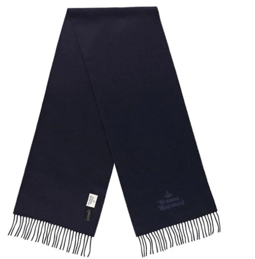 [세일]비비안 웨스트우드 목도리 자수 로고 스카프  VIVIENNE WESTWOOD EMBROIDERED LOGO SCARF