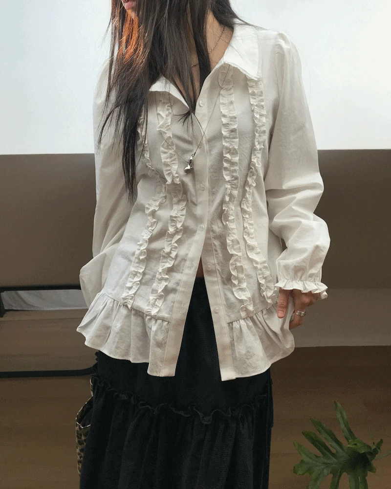 MARIE FRILL COTTON BL