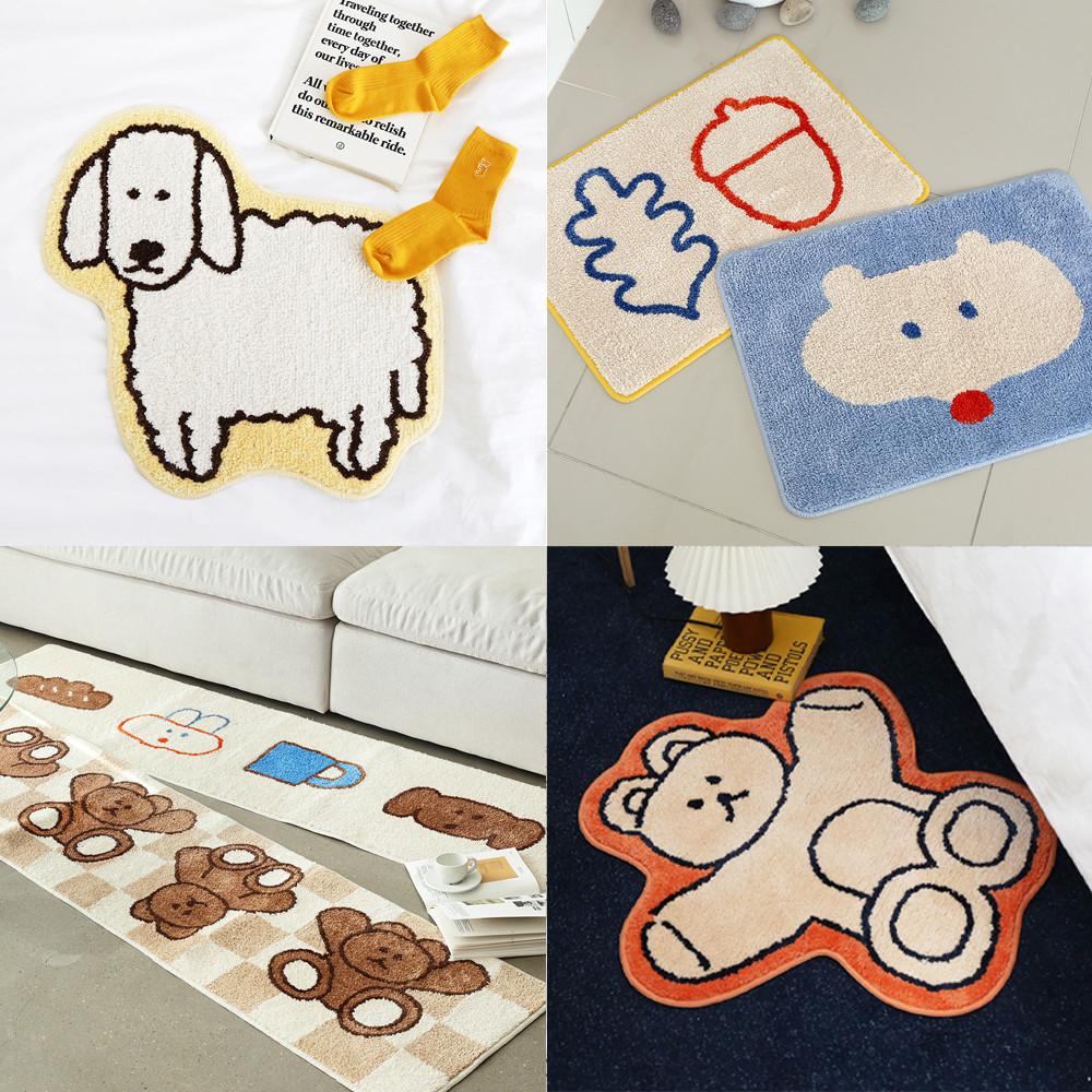 로마네 러그 발매트 귀여운 카페트