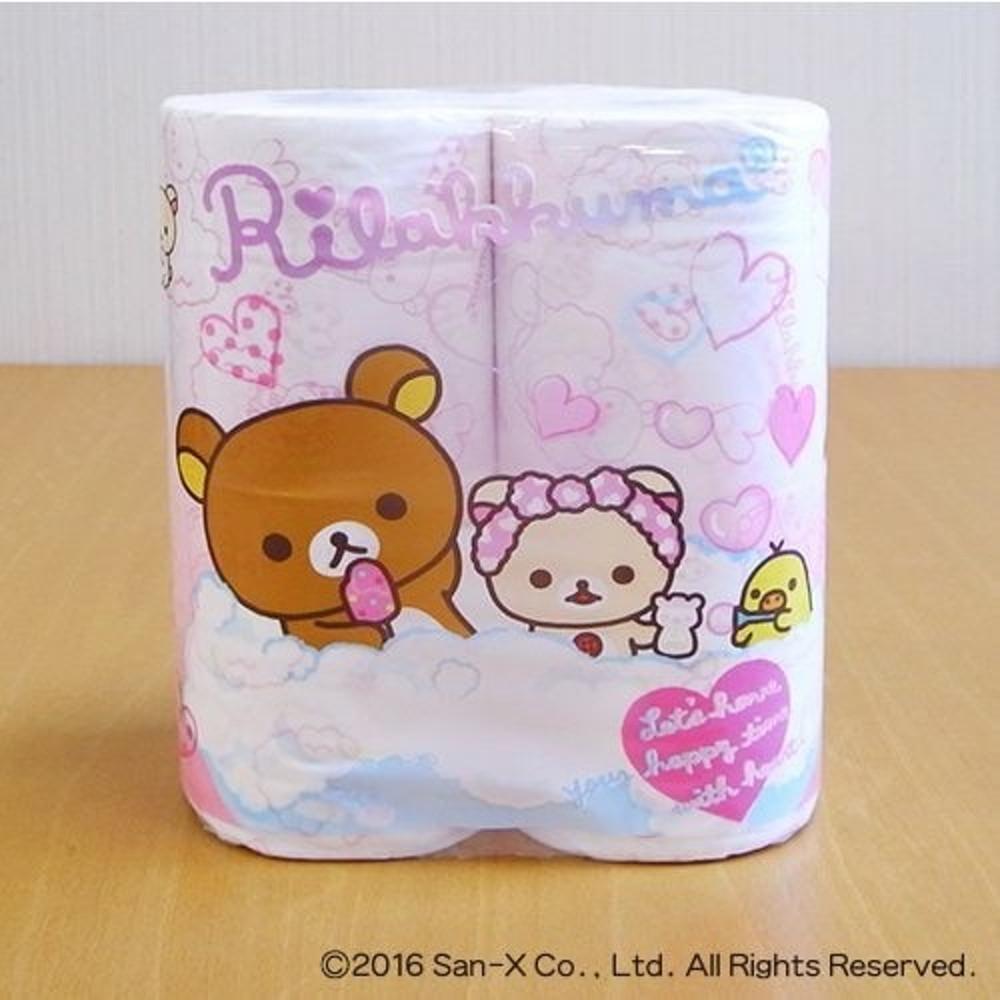 리락쿠마 캐릭터 화장지 롤화장지 2겹 4개입