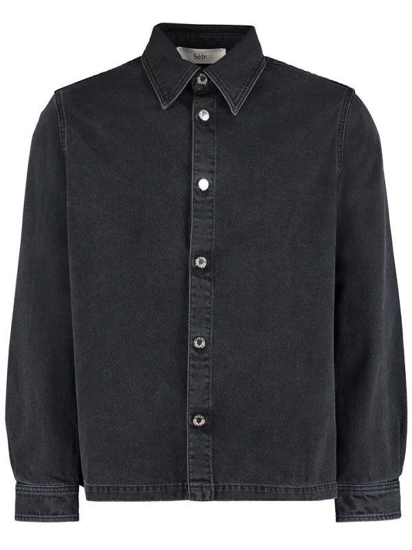 PALAK 블랙 데님 셔츠