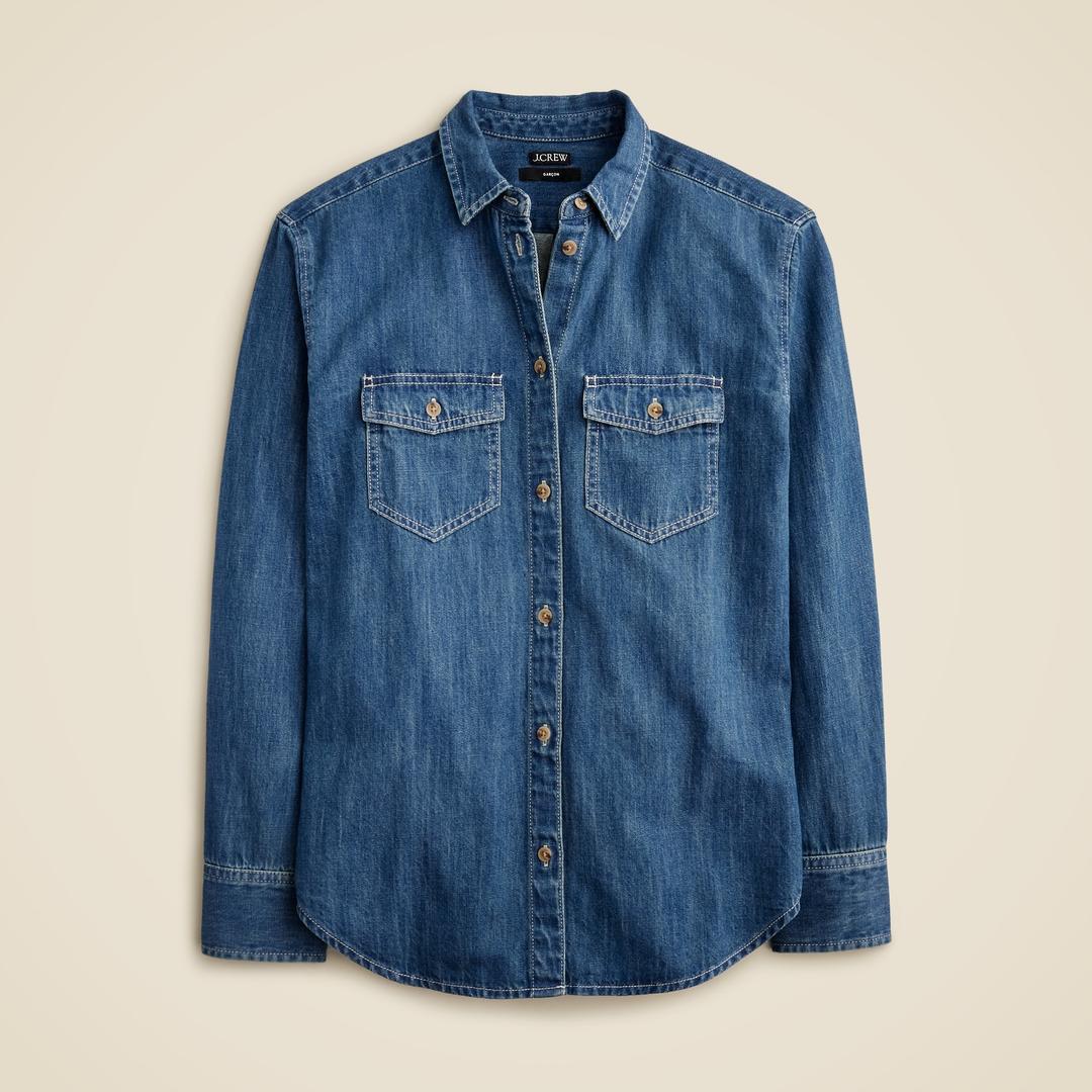 Garçon classic chambray shirt in Neela wash