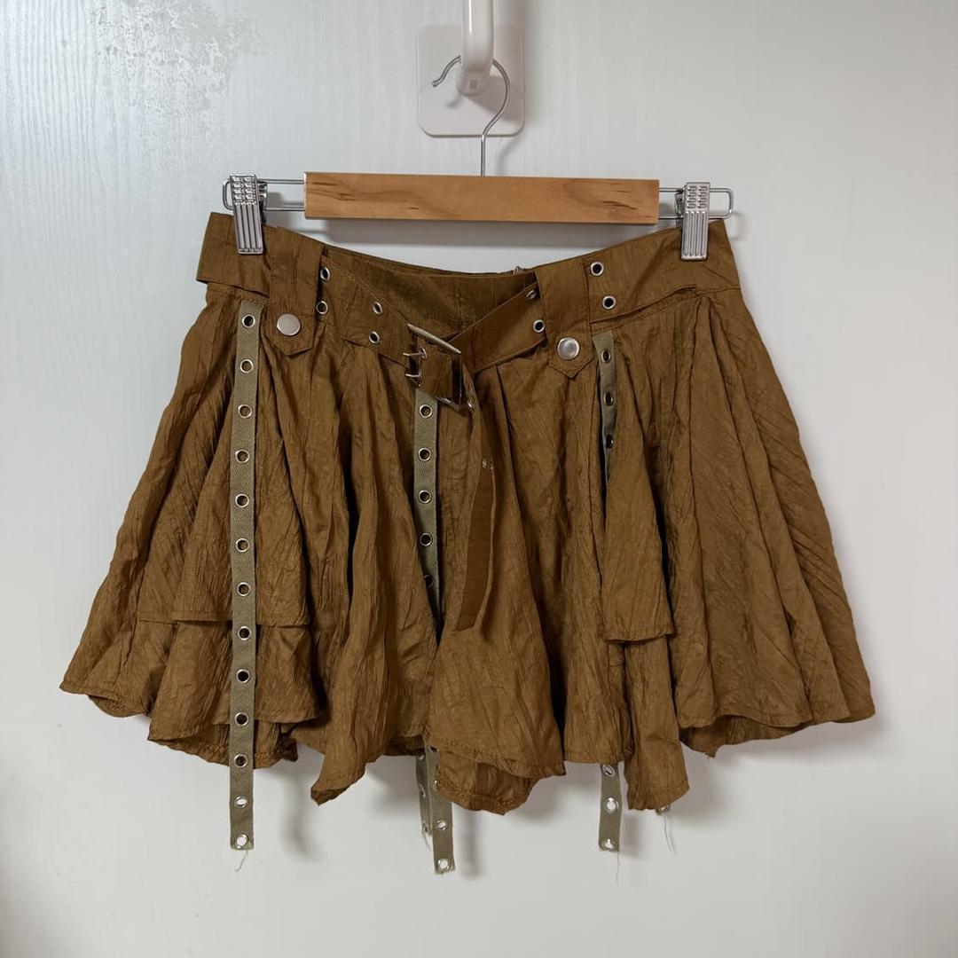 빈티지 주렁 브라운 스커트 | 후루츠패밀리