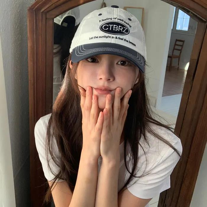 CTBRZ 나일론 배색 볼캡_NAVY