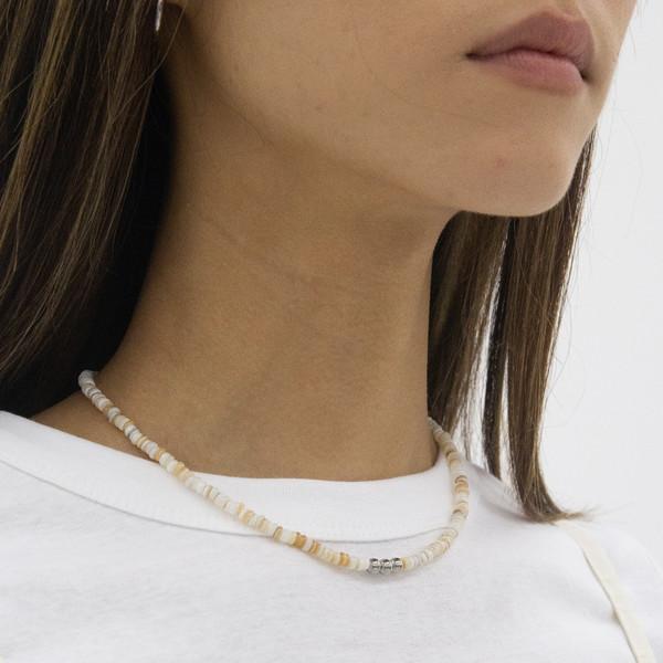 153 Beaded Necklace (Ivory)