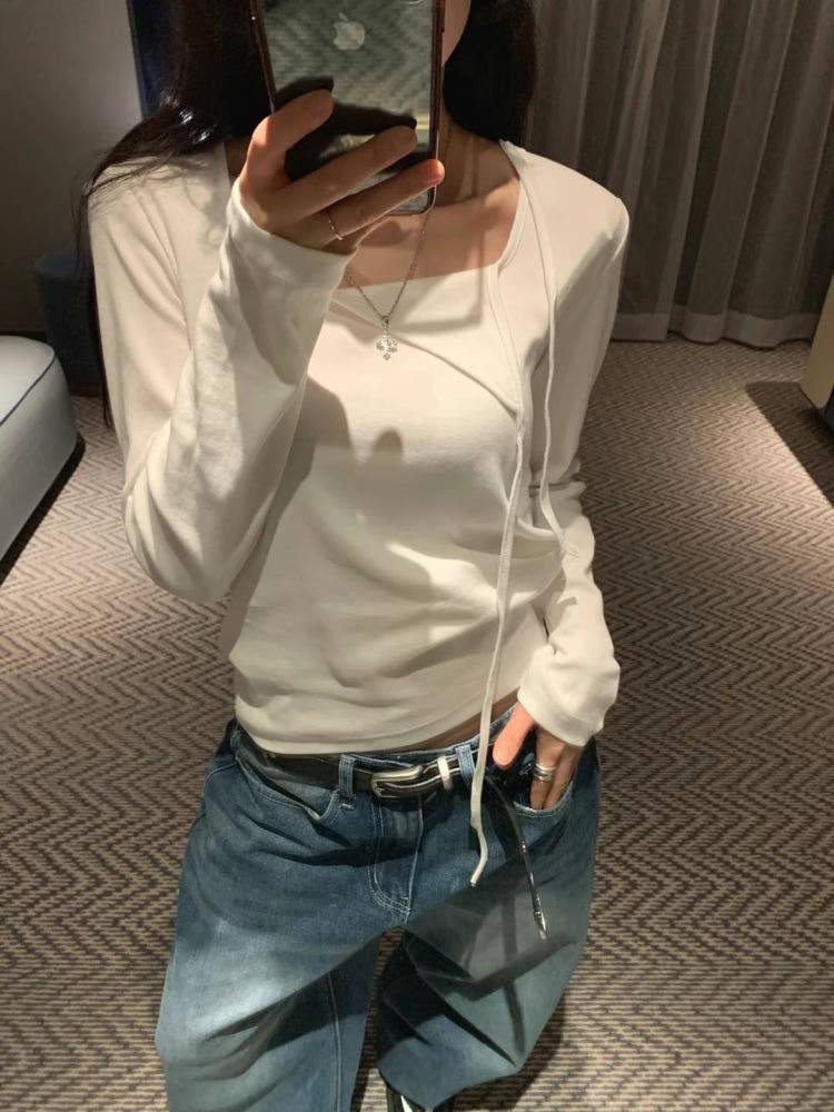 (신상) 리본절개T