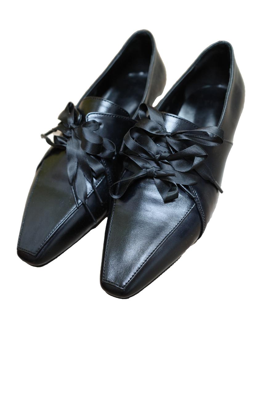 리본 레이스업 로퍼