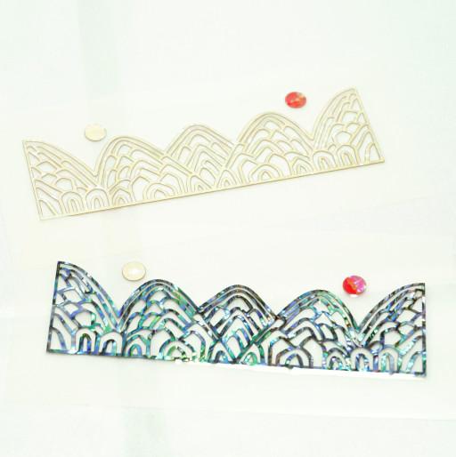 깔끔하고도 묵직한 일월오봉도 라인 자개스티커