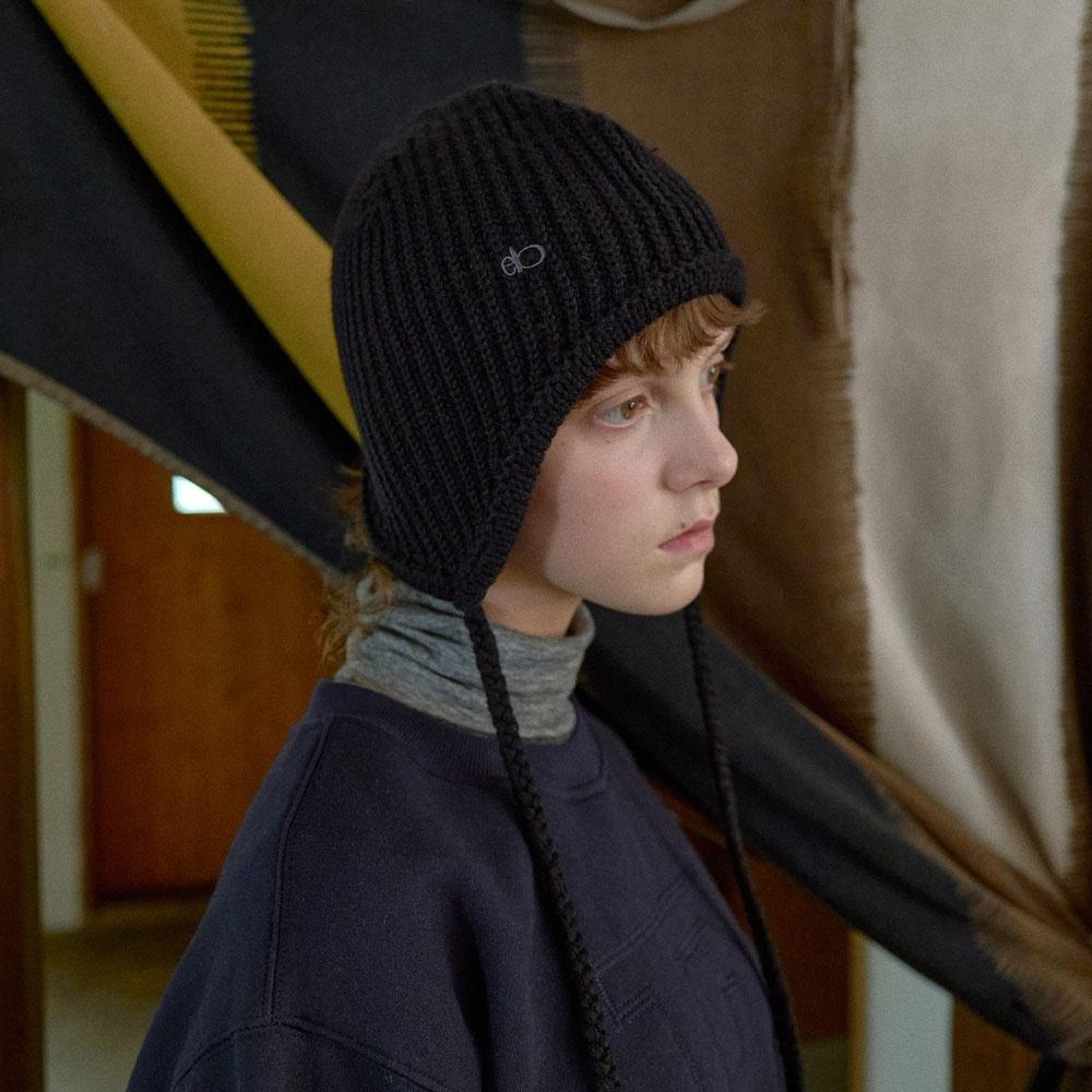 베이직 이어 머프 비니 (Black)