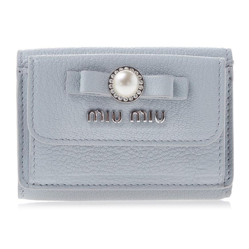 [라벨루쏘] [미우미우] [22SS] 마드라스 스몰 월렛 5MH021 2F3R F0591