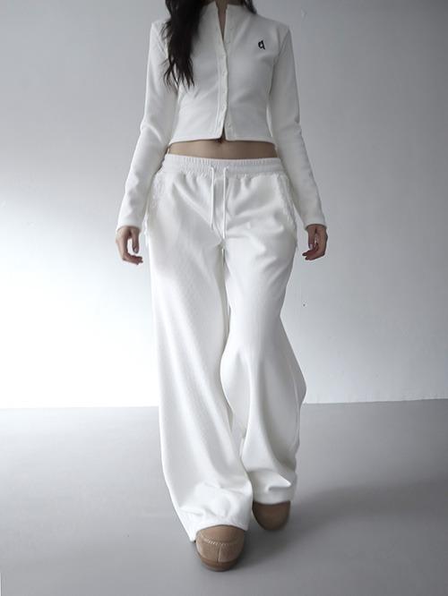 [pre-order] winter velour pants, white