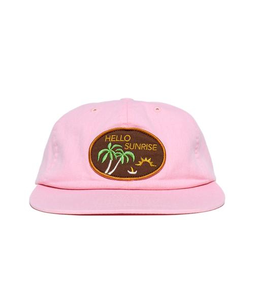 HS Palm Tree Wappen 6Panel Cap_Coral Pink