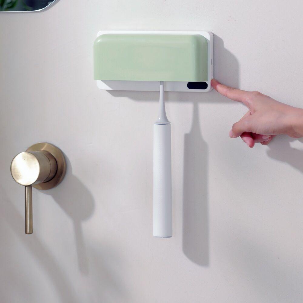 햅시 열바람 건조 이중 살균 케어 파스텔 컬러 벽걸이 가정용 칫솔살균기