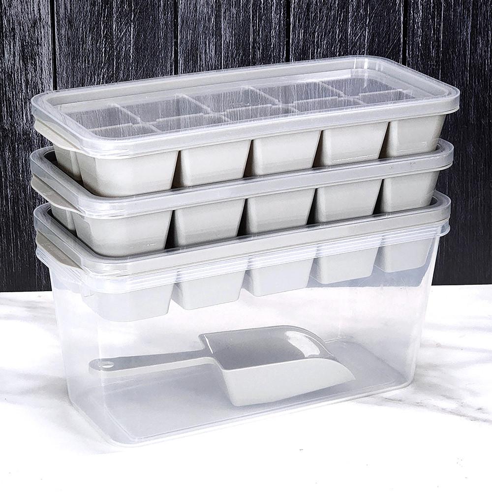 자이티 얼음 트레이 하이볼 대형 위스키 얼음틀 대용량 큰 온더락 얼음통 10구 3개 세트