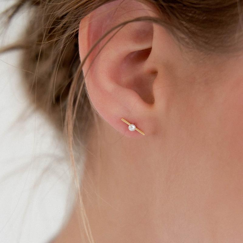 Pearl Stick Earring (실버925)