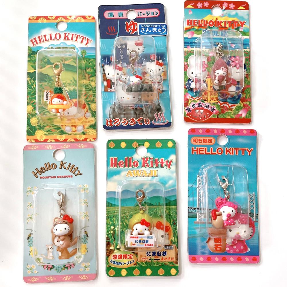 빈티지 고전 키티스트랩 키티 챰 박스형 6종