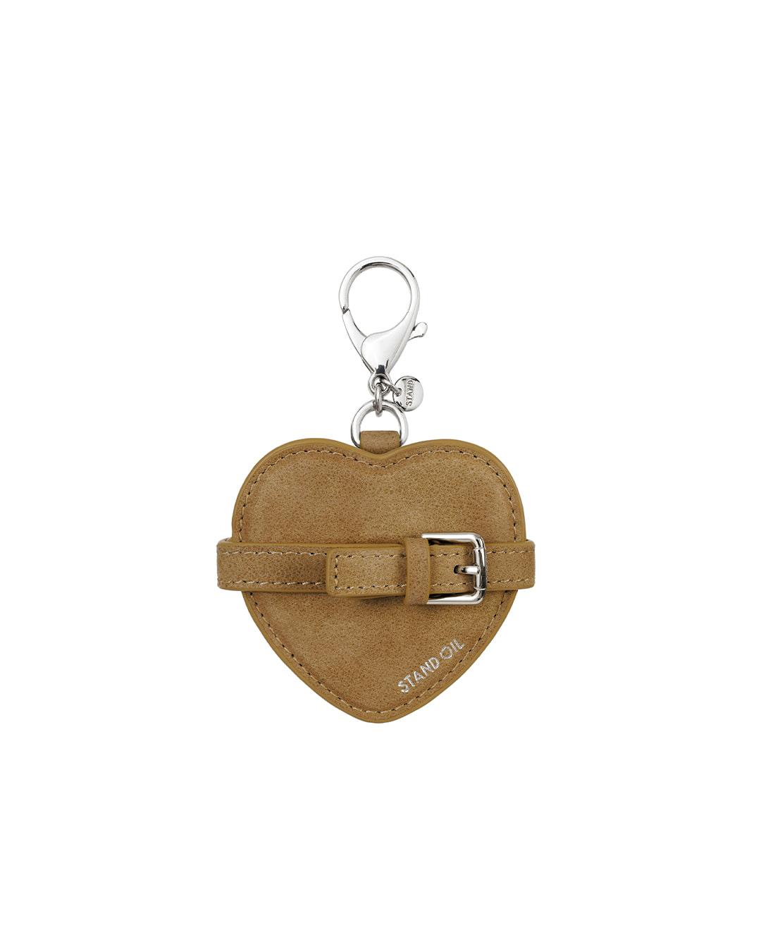 Belted Mirror Keyring · 벨티드 미러 키링 / 카멜