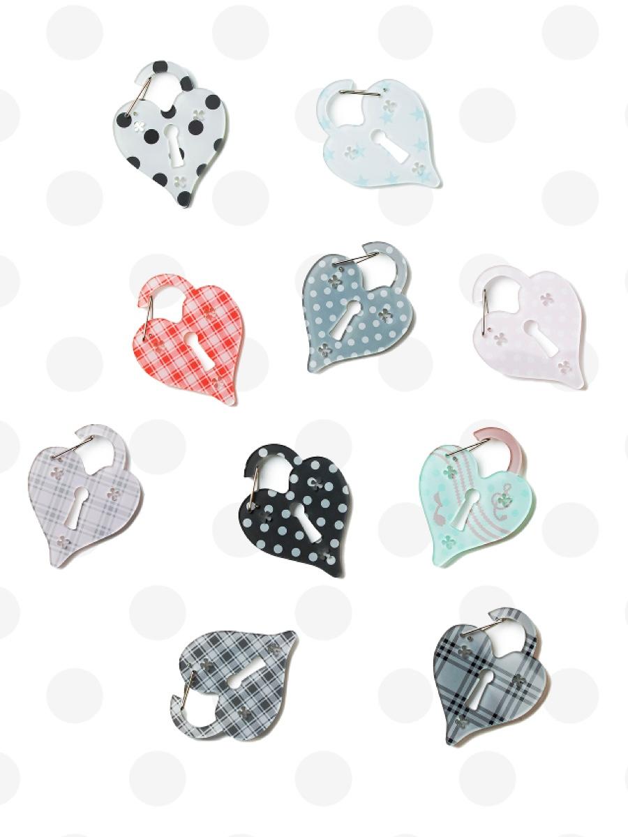 NECY STUDIO Love Lock Acrylic Pendant (6color)