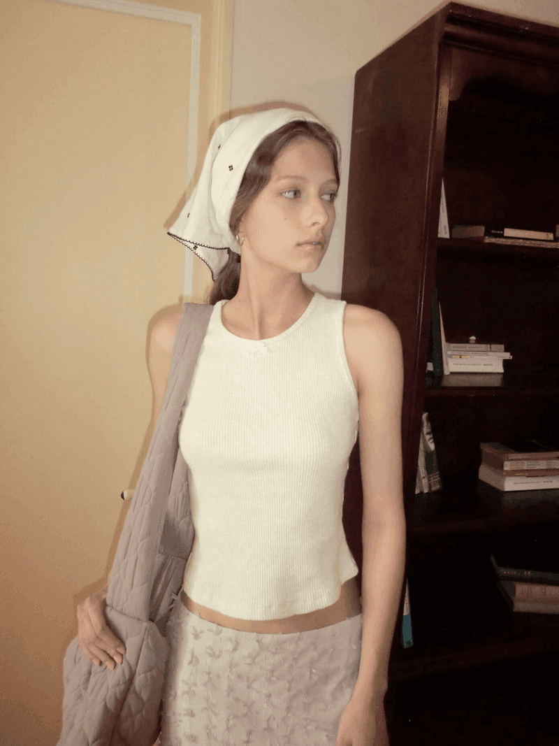 Daydream Ribbon Sleeveless Cream (3rd)