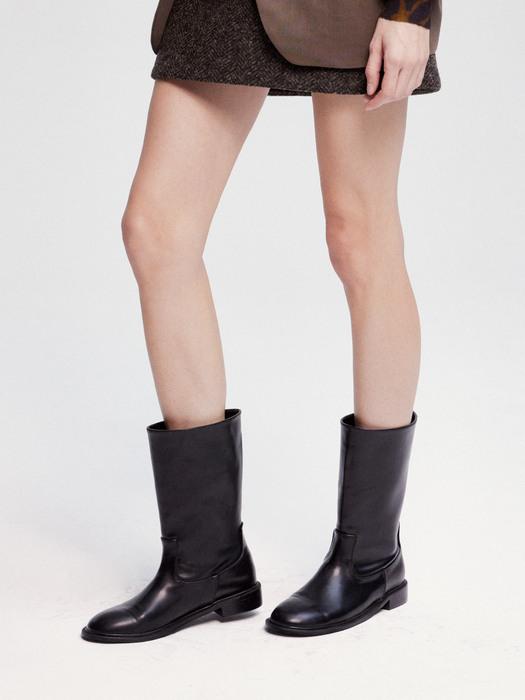 핸드메이드 와이드 클래식 미들 부츠 ｜ 3colors