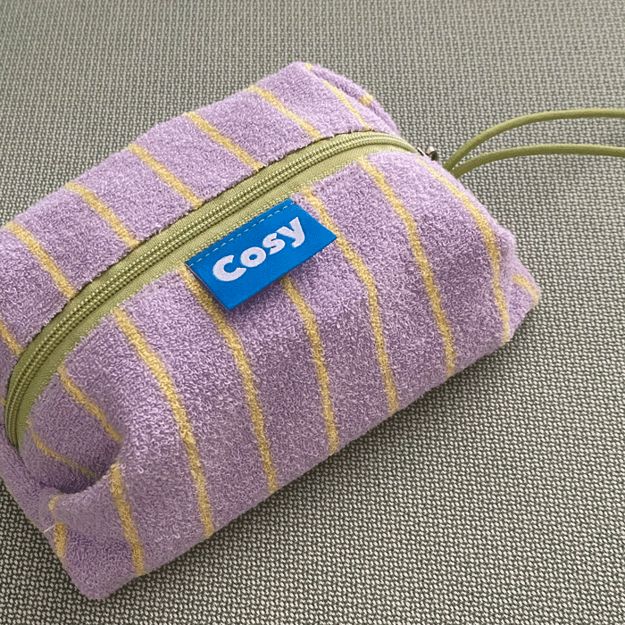 TERRY RICO POUCH _pale purple
