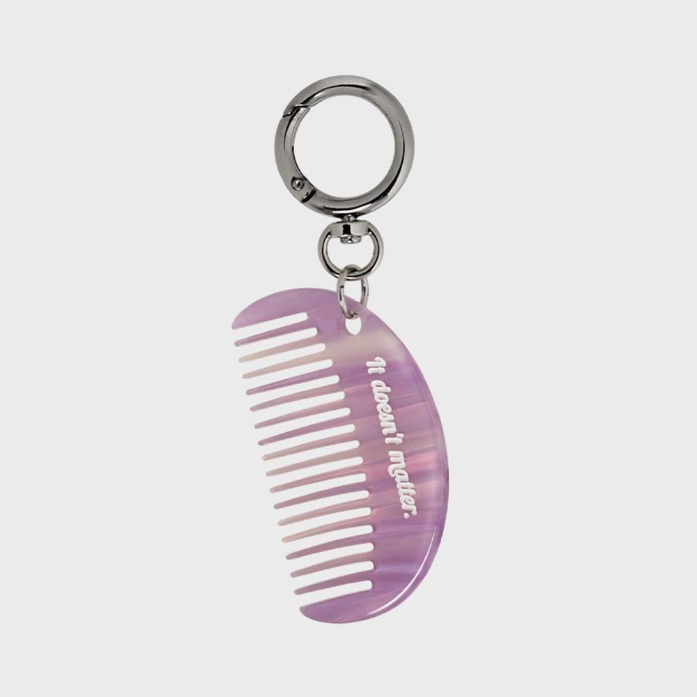 [2 way] Veining comb bagcharm (Pink)