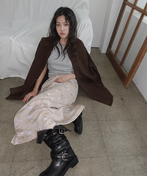 모렌트 마벤느 플라워 롱 스커트