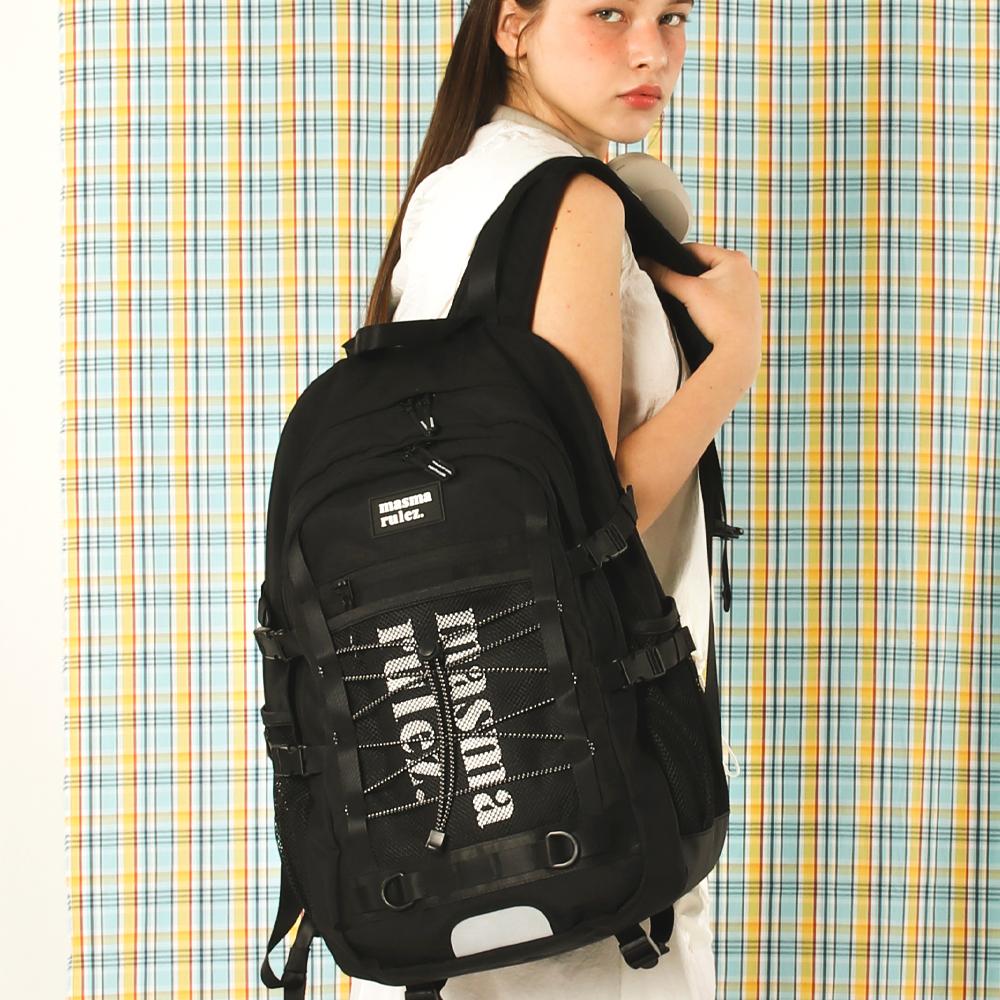 마스마룰즈 Sporty mesh backpack_Black