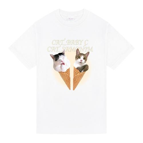 미야옹철 CAT Ice Cream 반팔 티셔츠