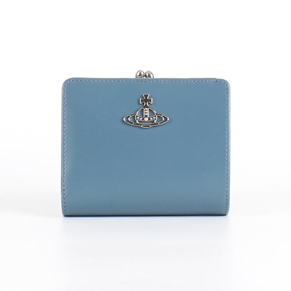 비비안웨스트우드 조던 프레임 포켓 반지갑 블루 51010020