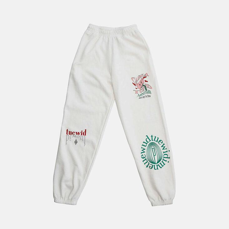 [6차 발매] TUEWID Blanc Gauze Tattoo Pants
