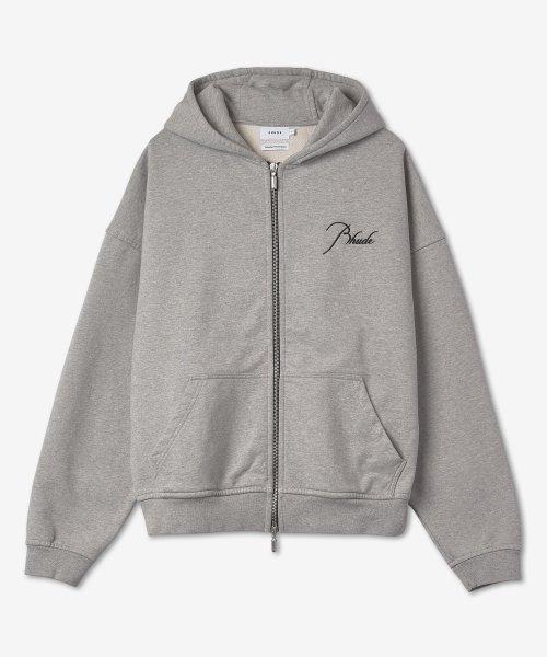 집업 후드 - 헤더그레이 / RHFW22HO090121420142
