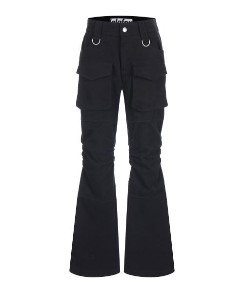 라라폭스(LALAFOX)  BOOTCUT CARGO PANTS BLACK BQ4WP010 - 사이즈 & 후기 | 무신사