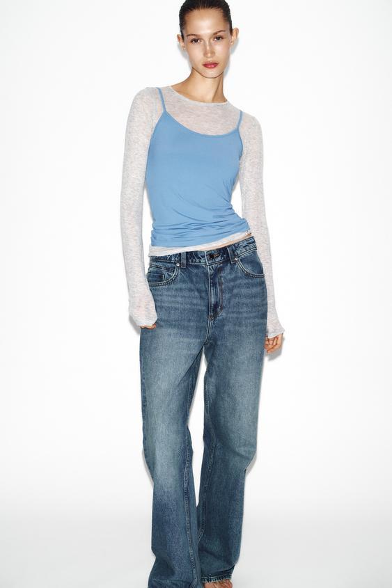 폴리아미드 스트랩 티셔츠