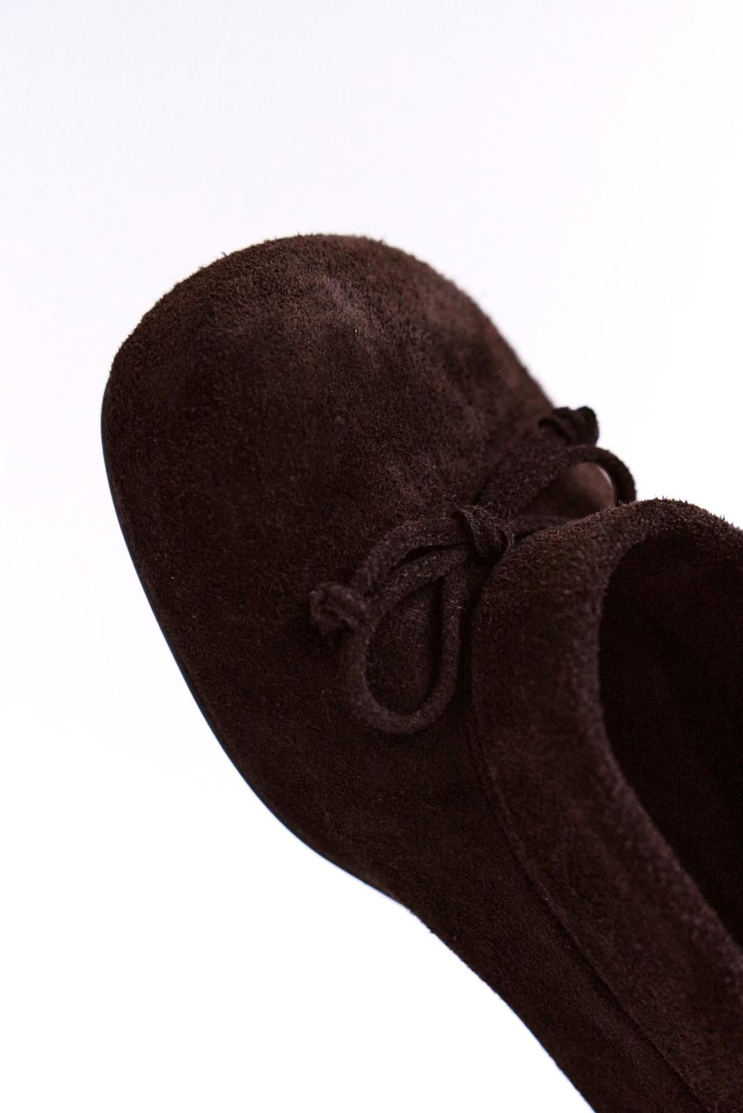 DUMPLING SHOE - SUEDE BROWN