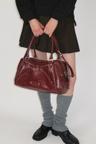 [10/8 예약배송] Faux Leather M.O.S Bag (BURGUNDY)