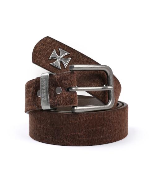 XTA109 파이톤 페이크 레더 벨트 (BROWN)