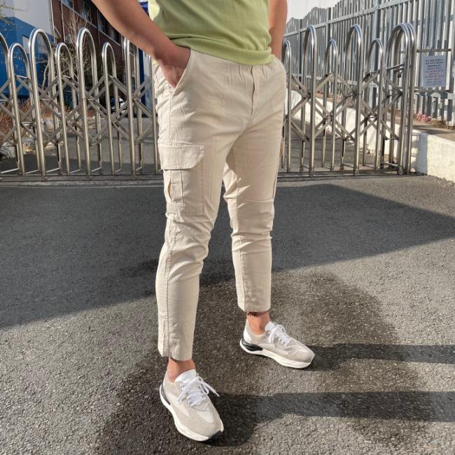 린넨 카브립 팬츠