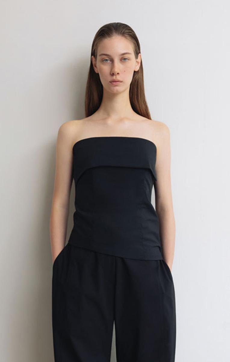 ISLA FOLD-OVER STRAPLESS TOP
