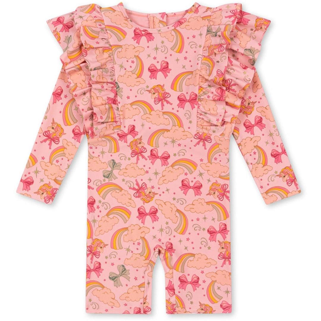 Konges Sløjd Rainbow Bow Manuca Ruffle Swimsuit Grs