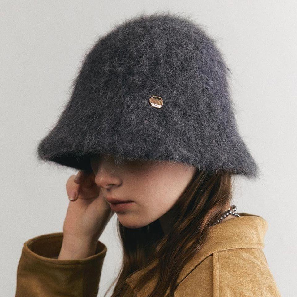 [어클렛] 앙고라 울 벙거지 햇 H016_VIOLET