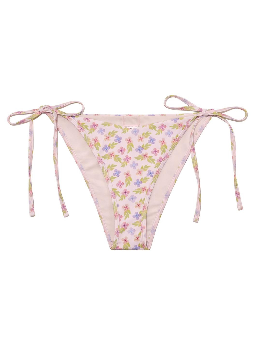 TIE SIDE BIKINI BOTTOM (LAVENDER BLOOM)