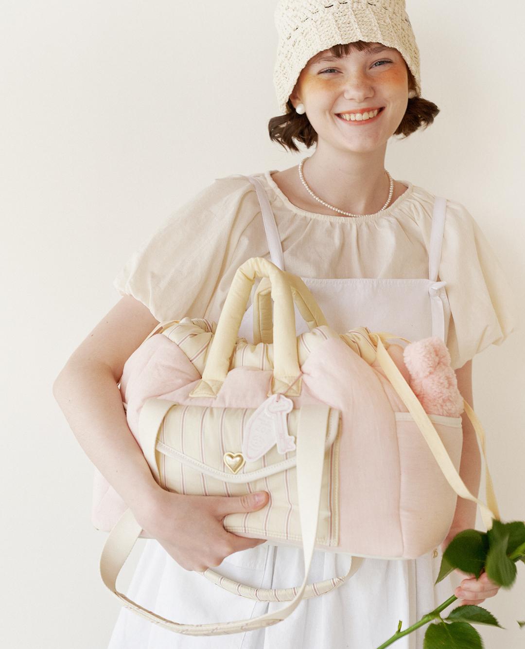 Letter bag set (almond pink)